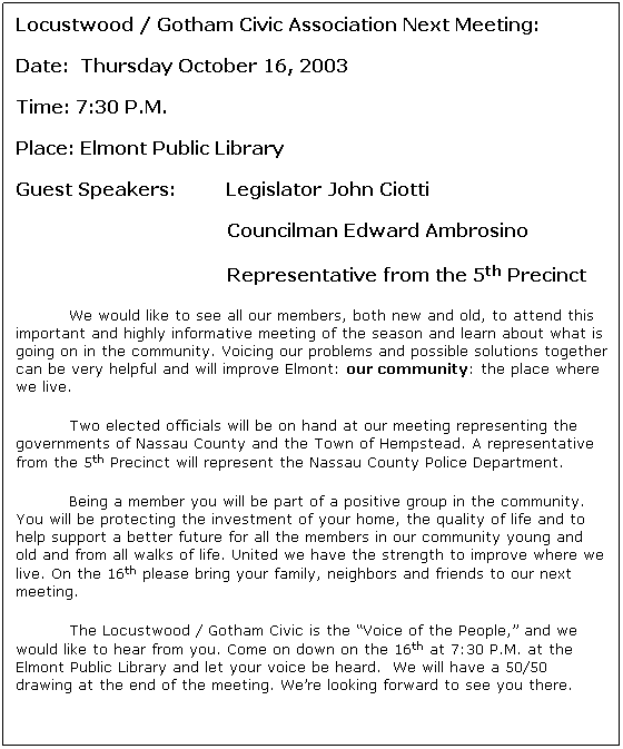 October 2003